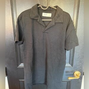 Hollister Men’s Knitted Polo Men’s Small Black